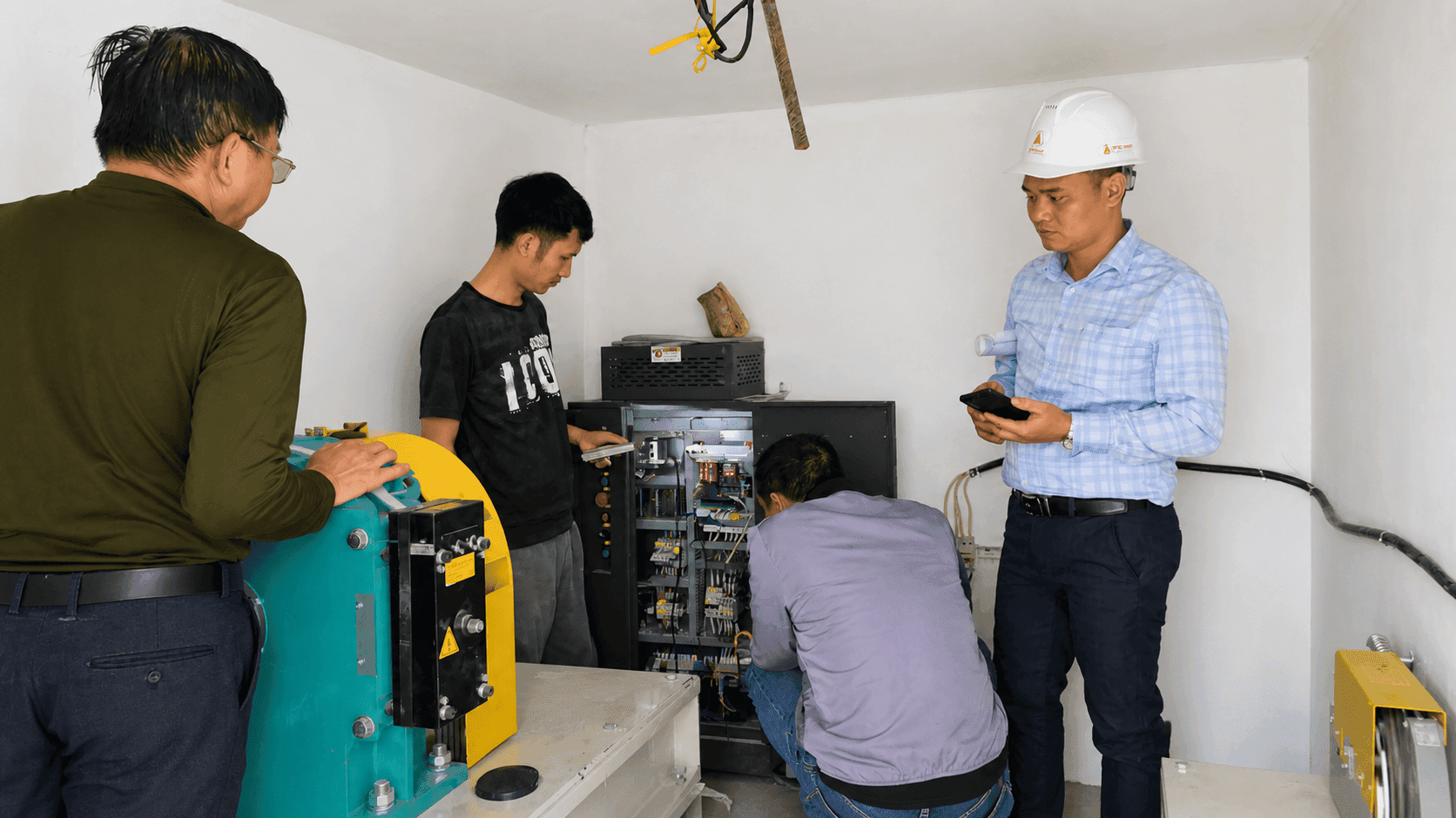 Quy trình chạy thử kiểm tra thang máy