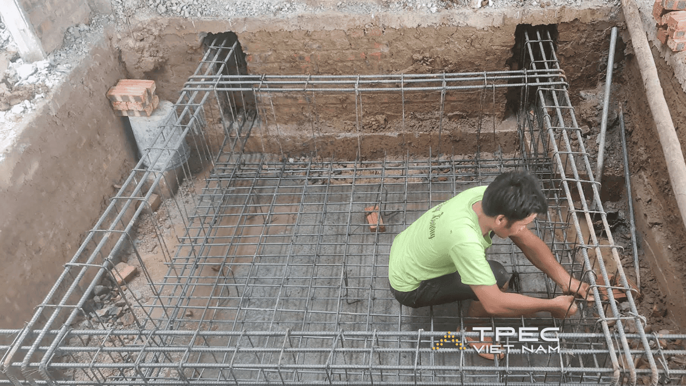 Thi công gia cố phần hố pit công trình kiến hưng luxury
