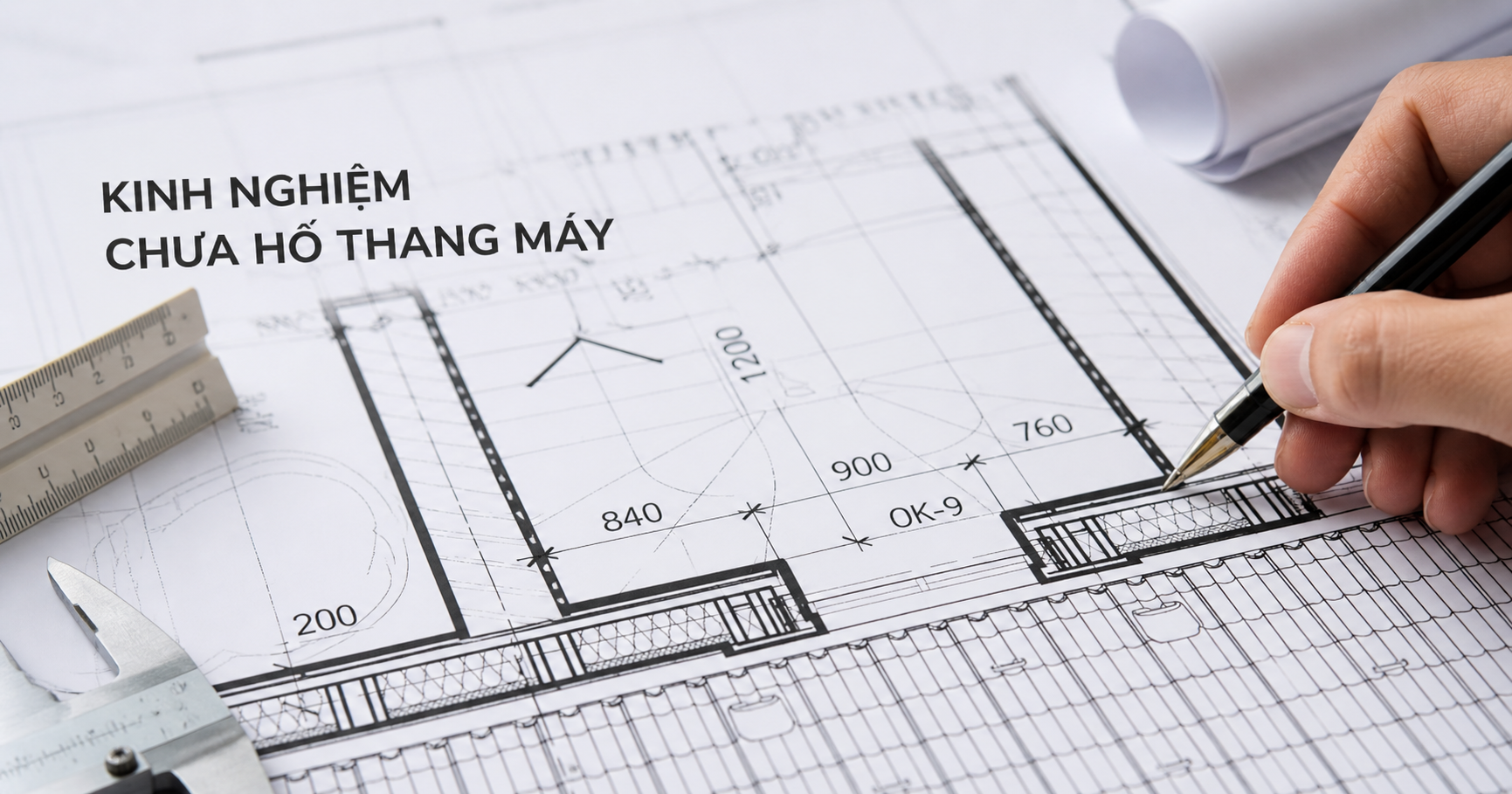 Kinh nghiệm chừa hố thang máy