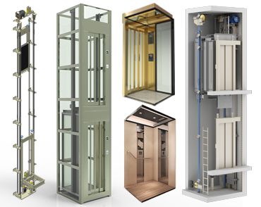 Cấu trúc thang máy gia đình tốc độ cao và tốc độ thấp