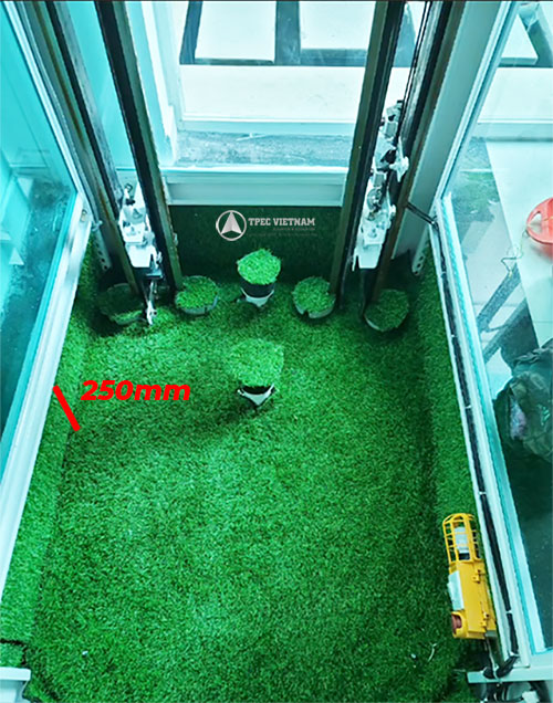 Pit thang máy bị hạn chế chiều sâu Pit thang máy bị hạn chế chiều sâu