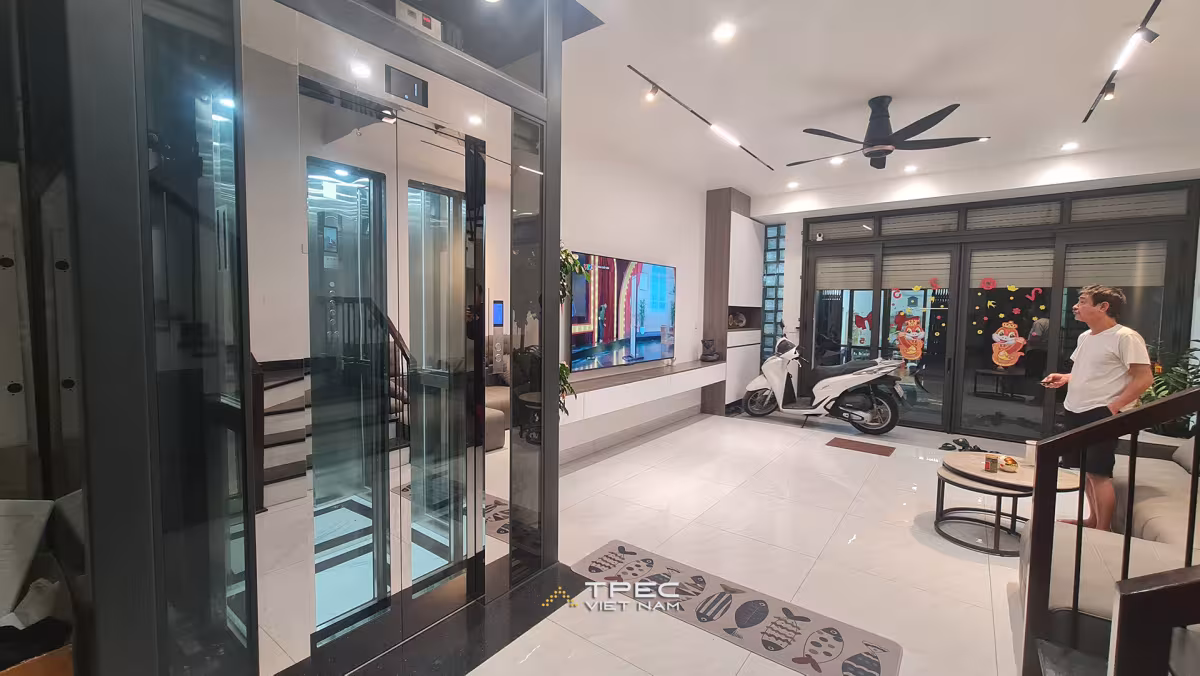 Thang máy kính loại nhỏ 350kg