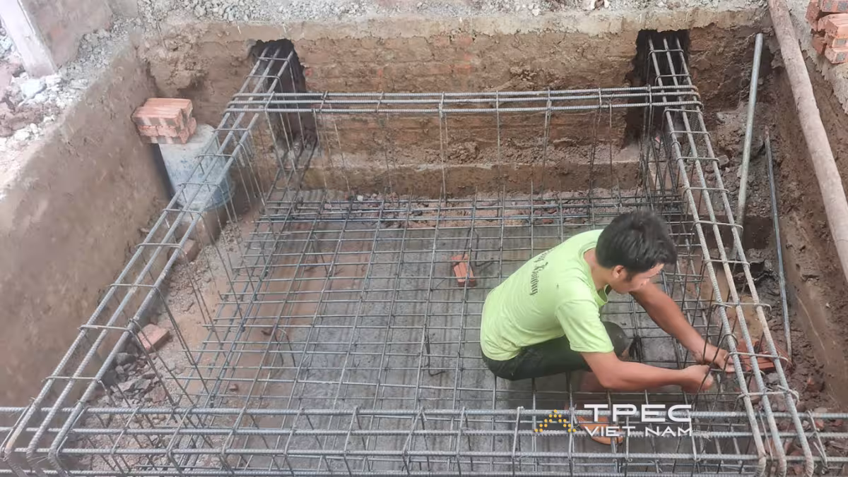 Thi công gia cố phần hố pit công trình kiến hưng luxury