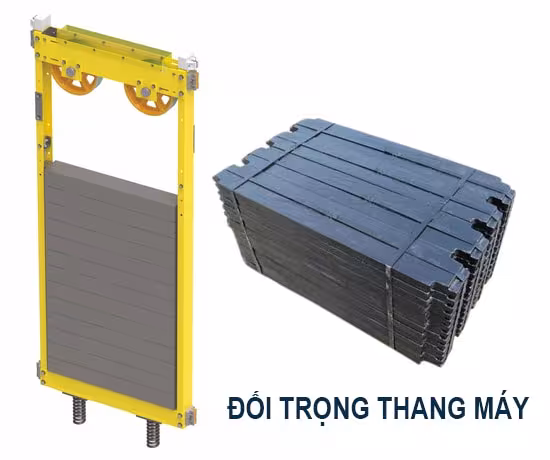 Khung và bo đối trọng dành cho thang máy gia đình