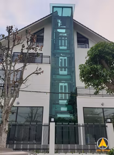 Khung thép thang máy chấn định hình lắp ngoài trời