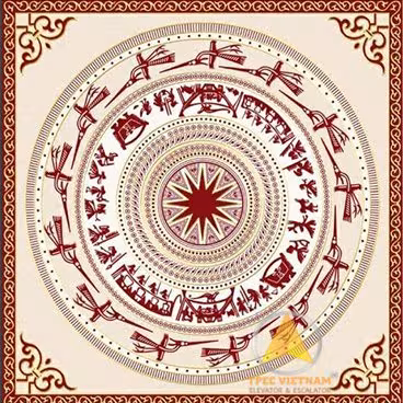 Mẫu sàn gạch thang máy hoa văn vuông mẫu 7