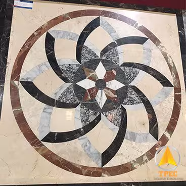 Mẫu sàn thang máy bằng đá marble lựa chọn 2