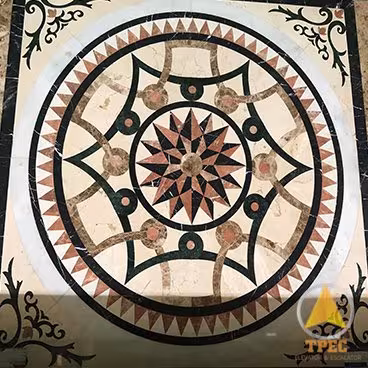 Mẫu sàn thang máy bằng đá marble lựa chọn 4