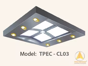 Mẫu trần thang máy TPEC CL03