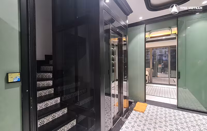 Ngôi nhà tiện nghi khi lắp thang máy