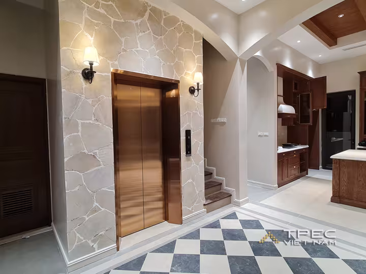 Dự án thang máy gia đình cao cấp tại Xanh Villas
