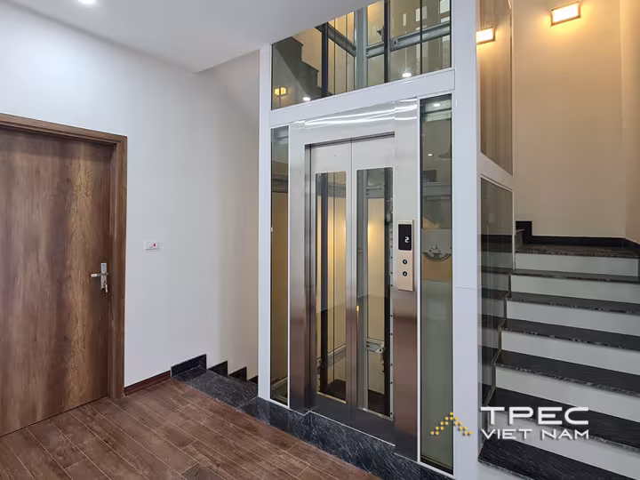 Dự án thang máy kính 450kg Himlam - Vạn phúc