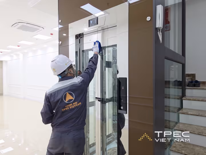 Dự án thang máy kính tại mỹ đình 2