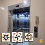 Mẫu sàn đá thang máy đẹp
