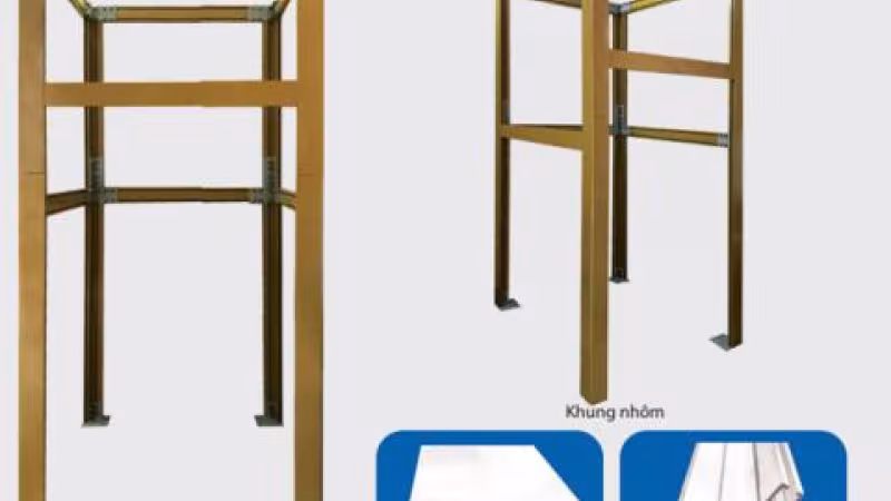 Hệ thống khung nhôm thang máy