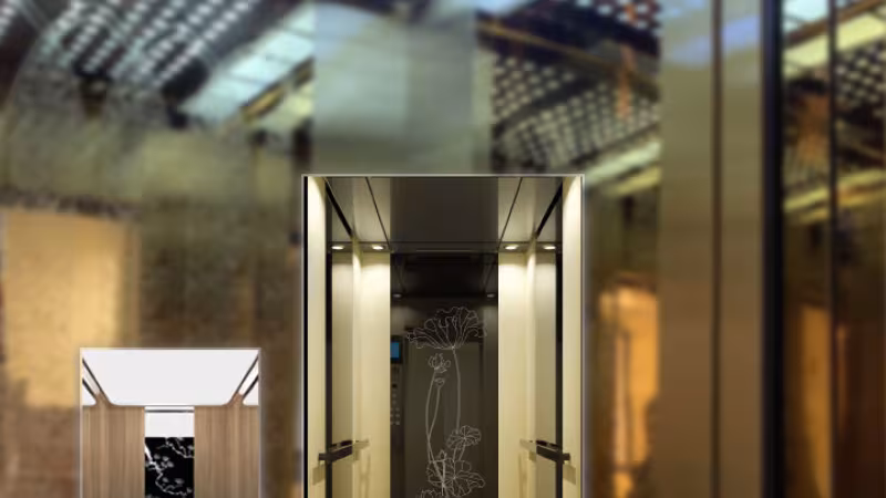 Mẫu cabin thang máy đẹp - sang trọng