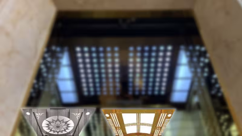 Mẫu trần giả thang máy