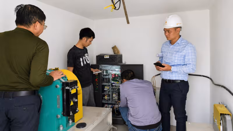 Quy trình chạy thử kiểm tra thang máy
